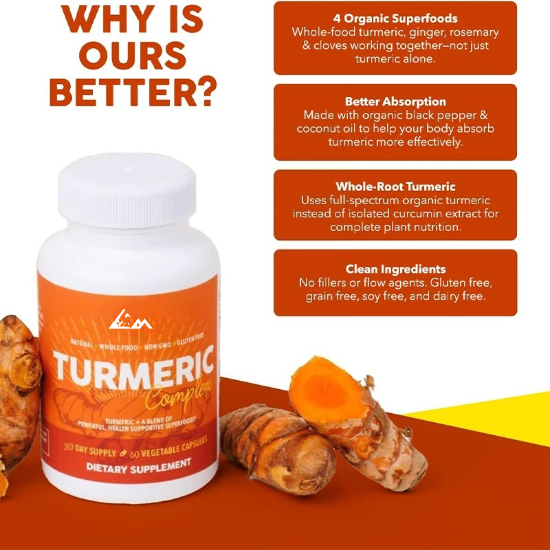 Organiczny czarny pieprz, kurk – Turmeric Curcumin Capsule recenzja i cena