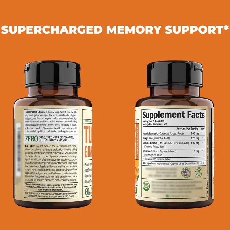 Organiczny suplement kurkuminy – Turmeric Curcumin Capsule recenzja i cena