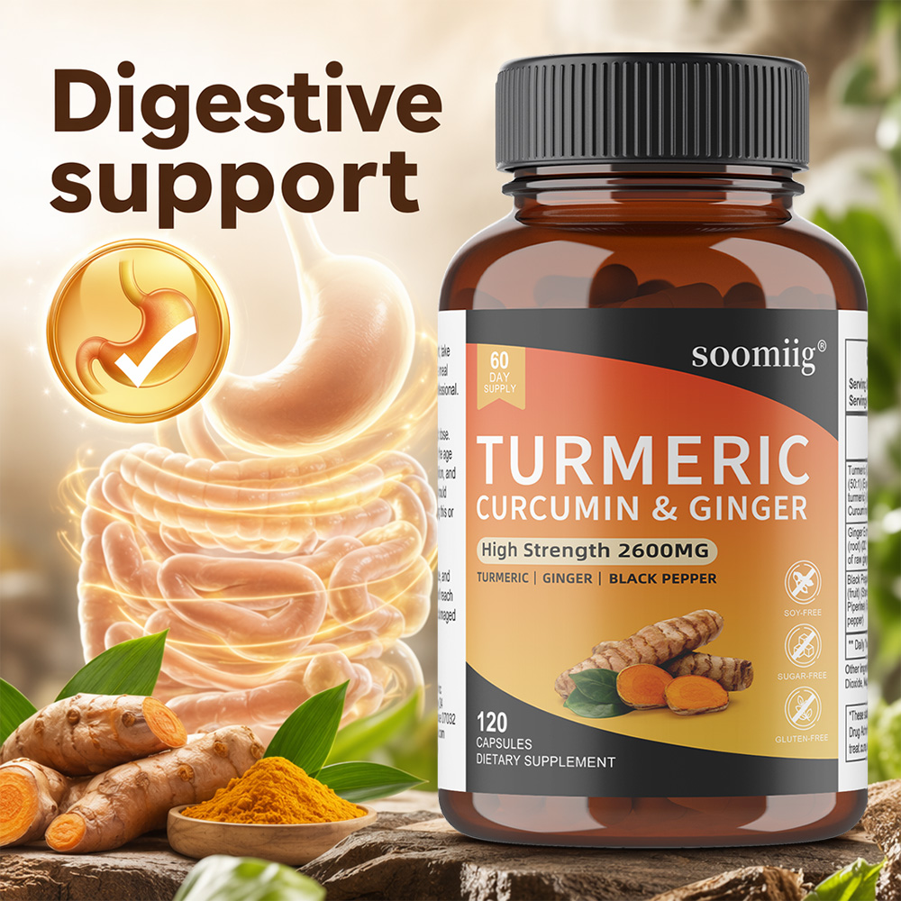 Kapsułki z kurkumą, imbirem i  – Turmeric Curcumin Capsule recenzja i cena